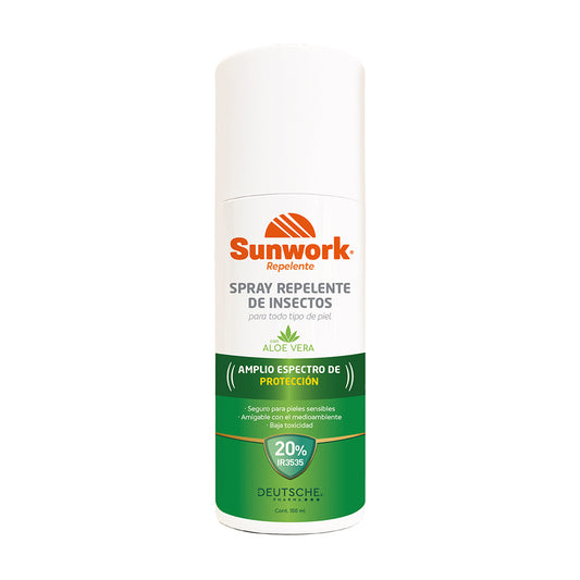 Repelente de Insectos en Spray Sunwork 150 ml