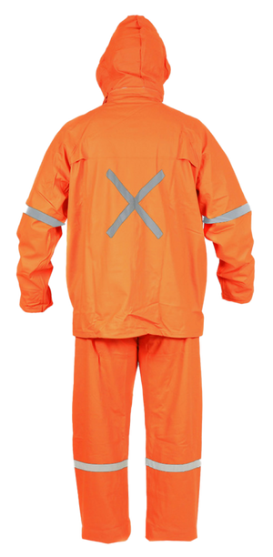 Traje Antiácido Tiger Eyes Pu C/Cinta Rfl Varón Naranjo