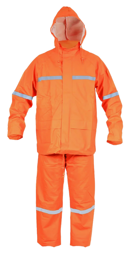 Traje Antiácido Tiger Eyes Pu C/Cinta Rfl Varón Naranjo