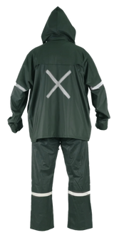 Traje Antiácido Tiger Eyes Pu C/Cinta Rfl Varón Verde