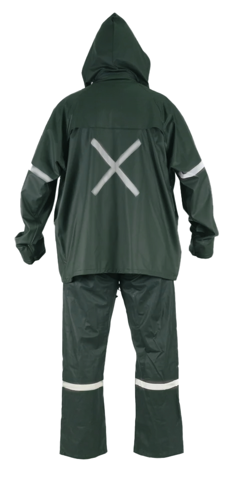 Traje Antiácido Tiger Eyes Pu C/Cinta Rfl Varón Verde