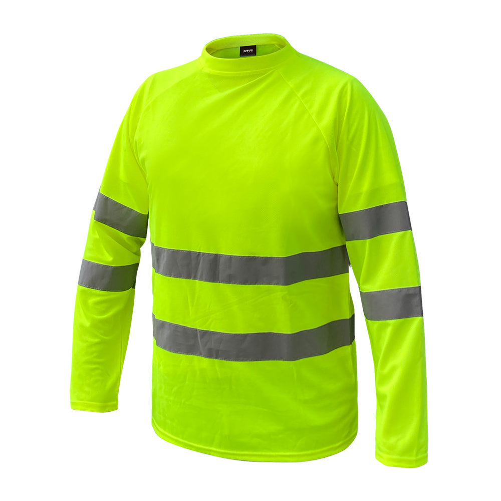 Polera Legend Cooldry Manga Larga Amarillo Fluor