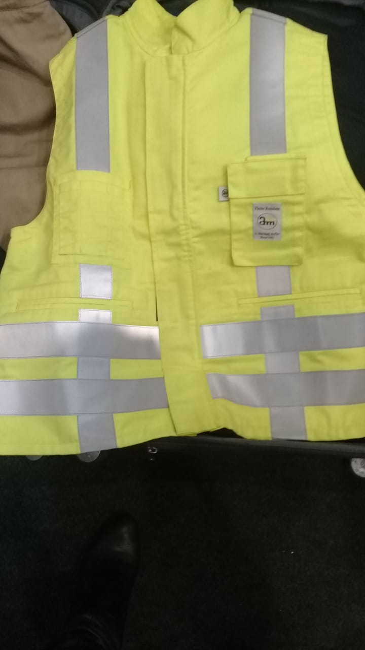 Chaleco Geo de seguridad Marshall Moffat Ignifugo Cuello Mau