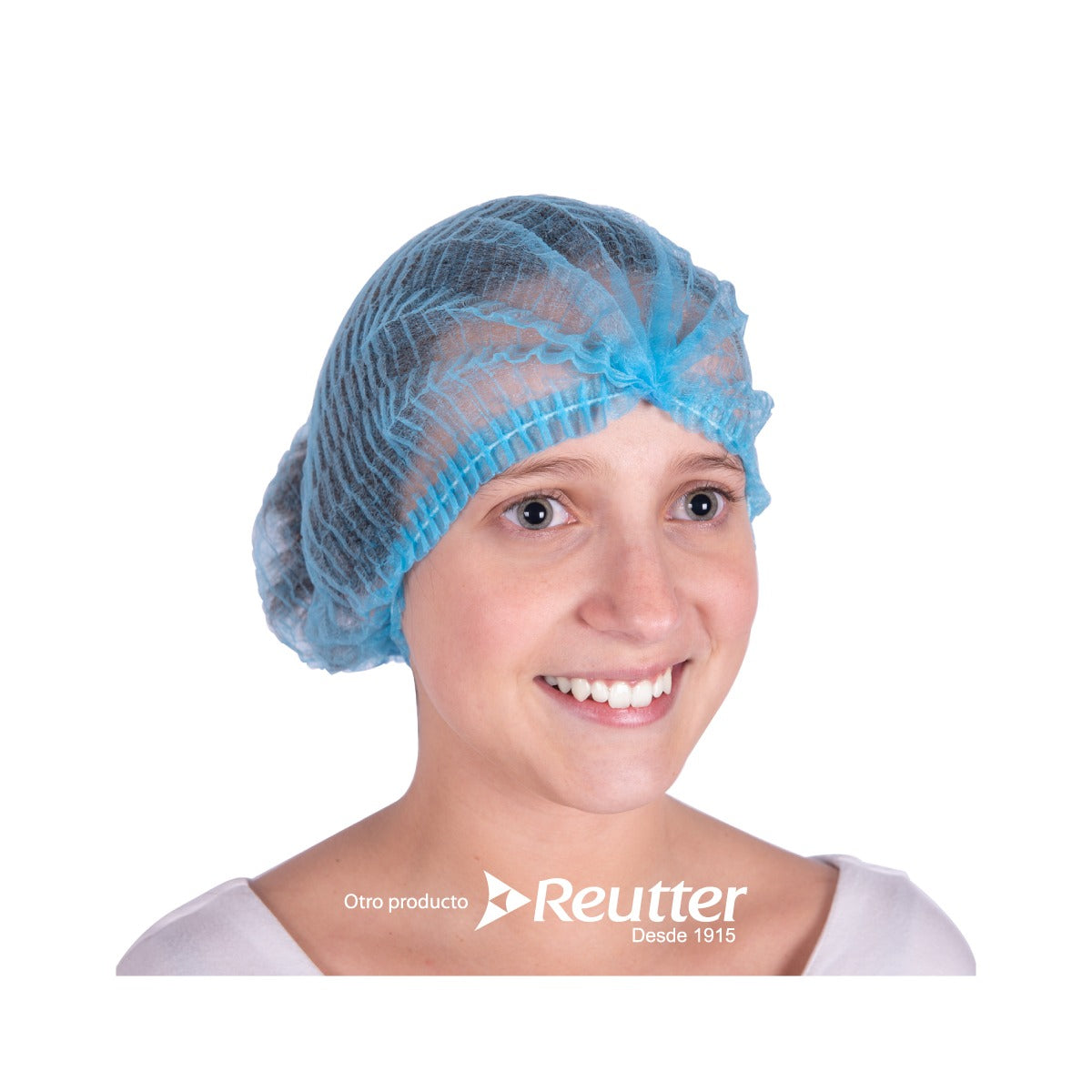 Gorro Reutter Clip Acordeon Elasticado (100 U) Celeste