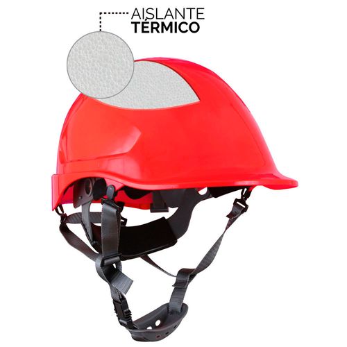 Casco de seguridad Steelpro Mta Abs Ventilado Full Rojo