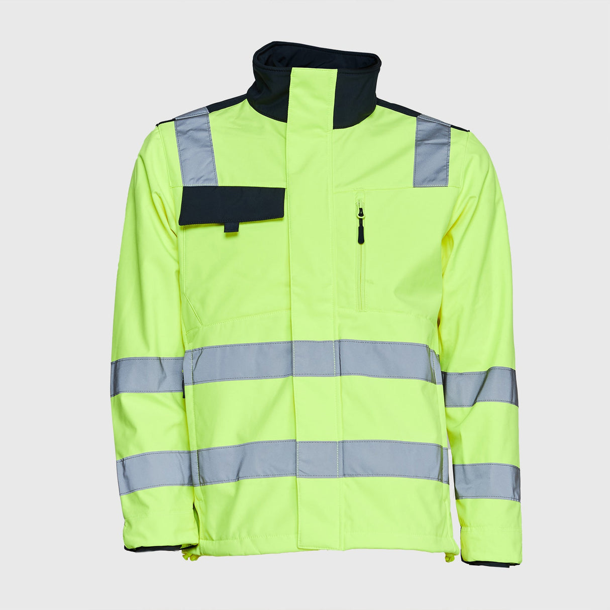 Chaqueta Jayson Softshell Alta Visibilidad Azul/Amarillo Fluor