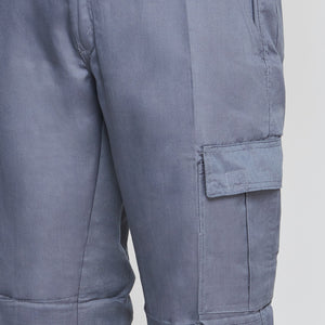 Pantalon Jayson Cargo Gabardina Gris