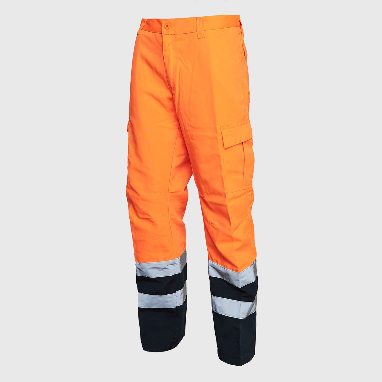 Pantalon Jayson Cargo Alta Visibilidad Clase 1 Naranjo/Azul Marino