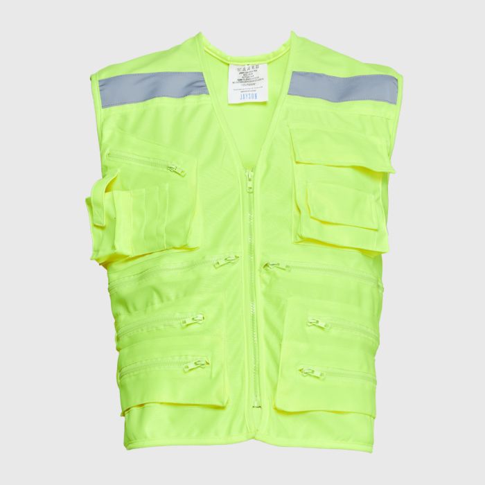 Chaleco Geo de Seguridad Jayson Alta Visibilidad Amarillo Fluor