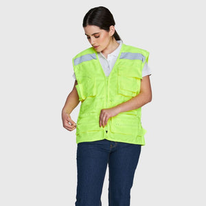 Chaleco Geo de Seguridad Jayson Alta Visibilidad Amarillo Fluor