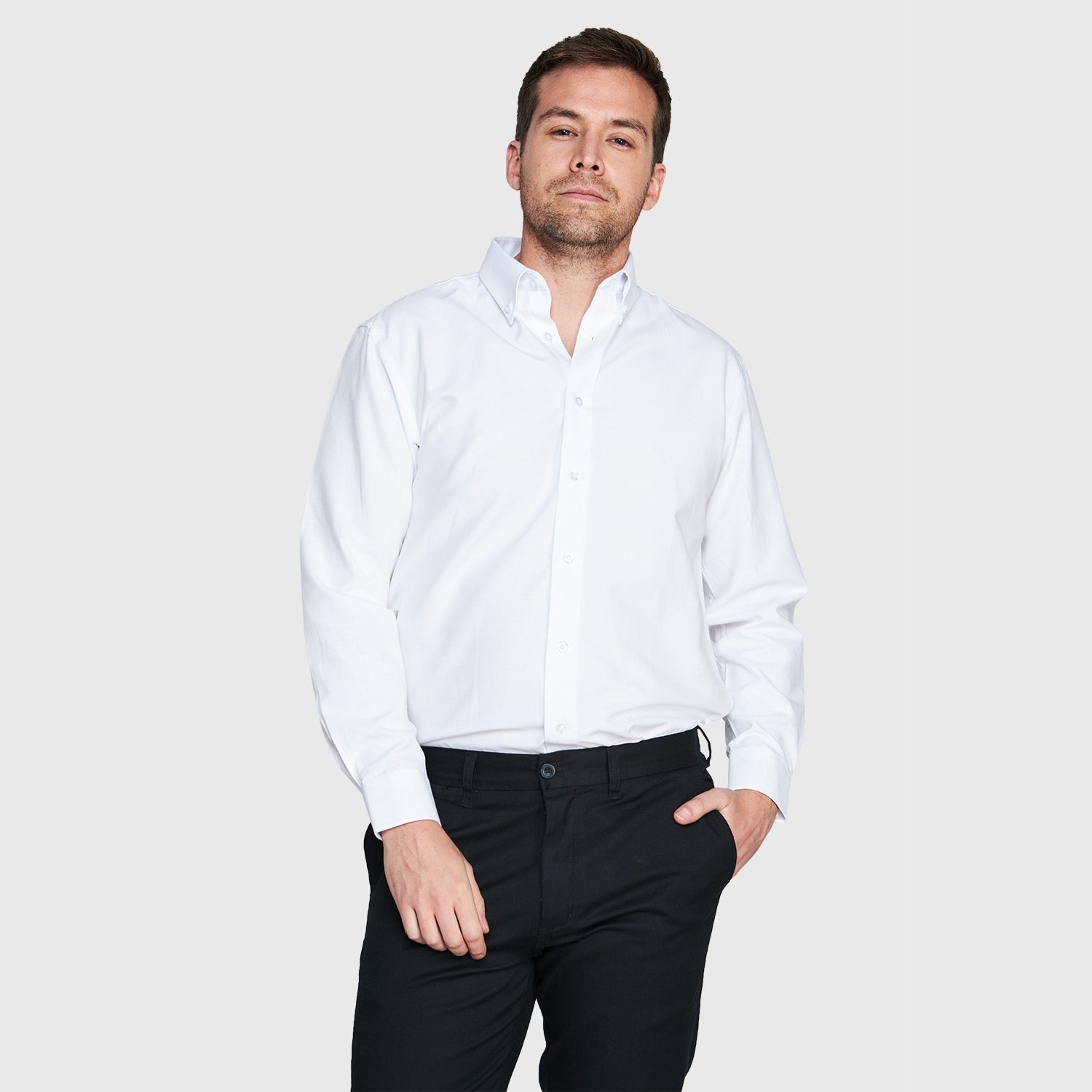 インテル・ミラノ 3冠Nagatomo 55 ホワイトシャツ Camisa Jayson Oxford Manga Larga Bolsillo Pegado Blanca – Apro
