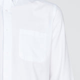 Camisa Jayson Oxford Manga Larga Bolsillo Pegado Blanca