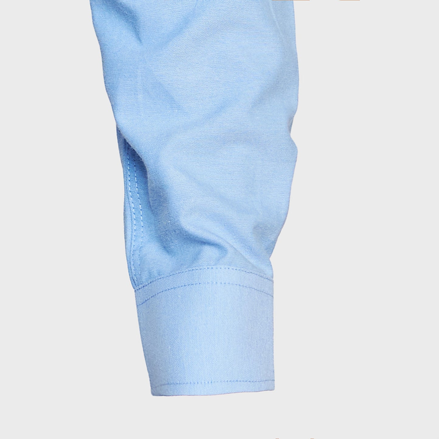 Camisa Jayson Oxford Manga Larga Bolsillo Pegado Celeste