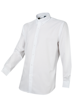 Camisa Jayson Oxford Manga Larga Boton Suelto Blanca