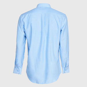 Camisa Jayson Oxford Manga Larga Boton Suelto Celeste