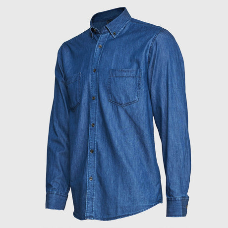 Camisa Jayson Denim Manga Larga Azul