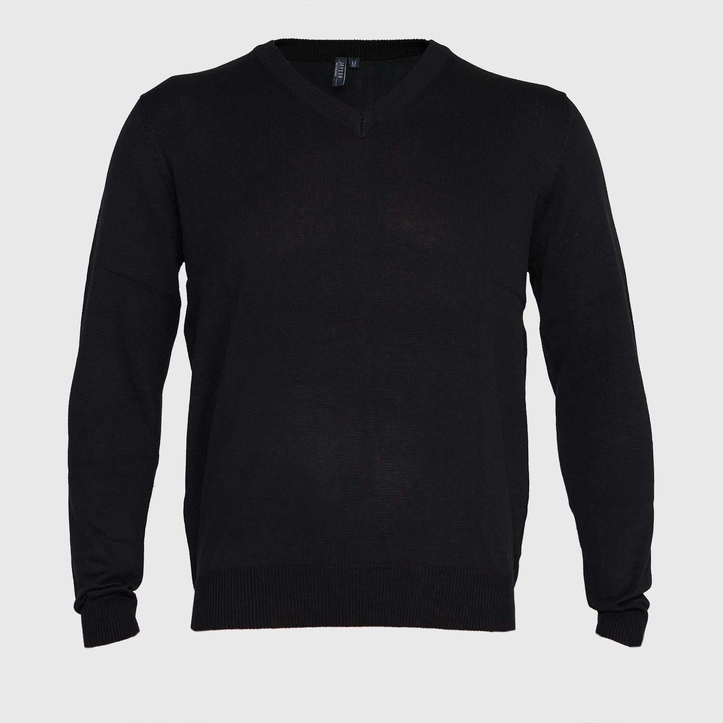 Sweater Jayson Cuello V Manga Larga Negro