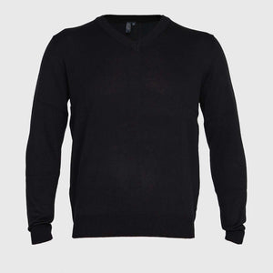 Sweater Jayson Cuello V Manga Larga Negro