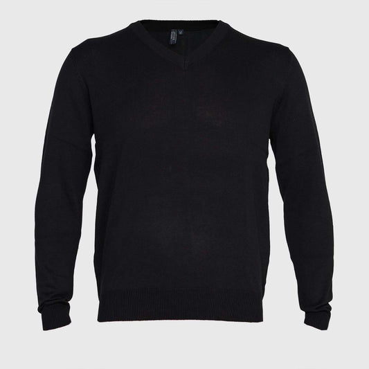 Sweater Jayson Cuello V Manga Larga Negro