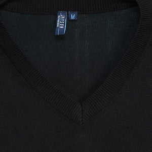 Sweater Jayson Cuello V Manga Larga Negro