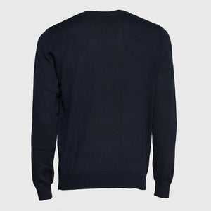 Sweater Jayson Cuello V Manga Larga Azul Marino