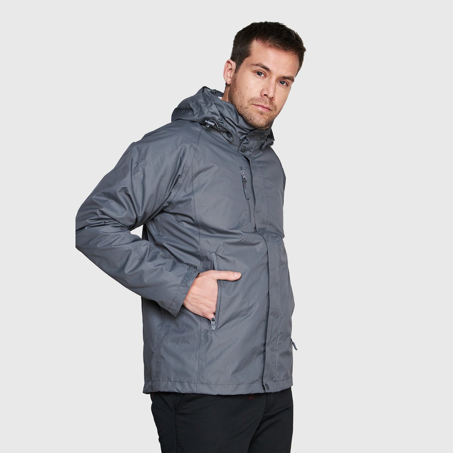 Parka 3 En 1 Jayson Tecnica Corcovado Gris