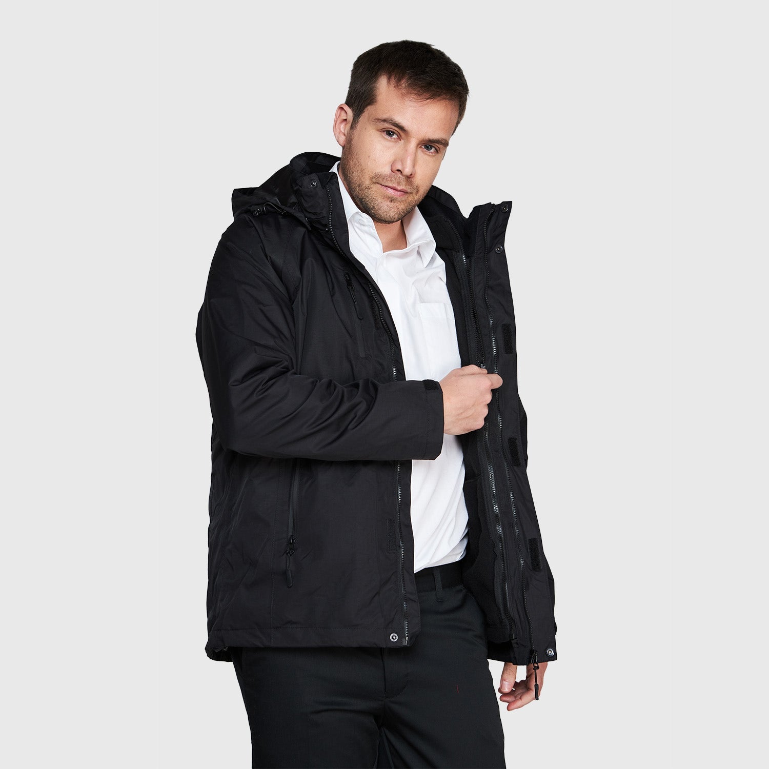Parka 3 En 1 Jayson Tecnica Corcovado Negra – Apro Seguridad