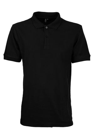 Polera Jayson Pique Manga Corta 80/20 Negra
