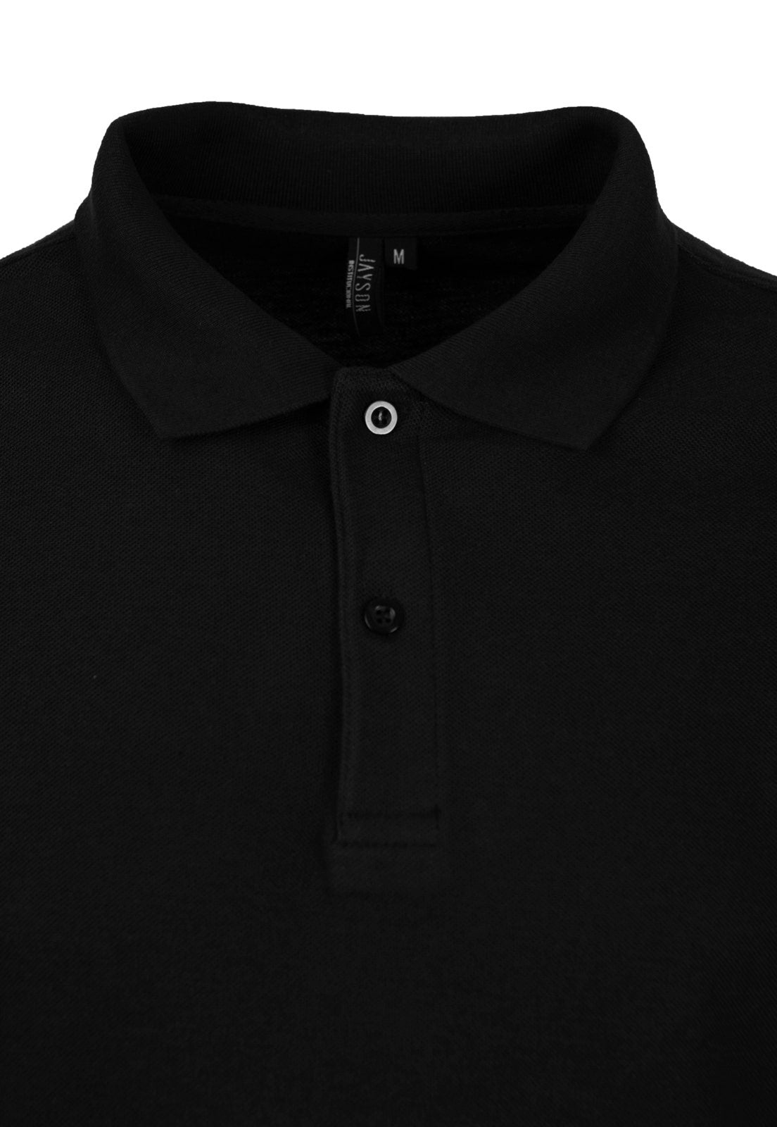 Polera Jayson Pique Manga Corta 80/20 Negra