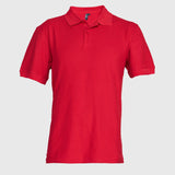 Polera Jayson Pique Manga Corta 80/20 Roja