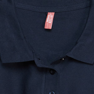 Polera Jayson Pique Manga Corta Mujer 80/20 Azul Marino