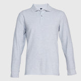 Polera Jayson Pique Manga Larga 80/20 Gris