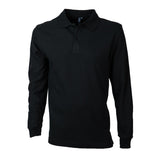 Polera Jayson Pique Manga Larga 80/20 Negra