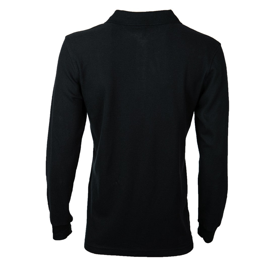 Polera Jayson Pique Manga Larga 80/20 Negra