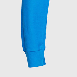 Polera Jayson Pique Manga Larga 80/20 Azul Rey