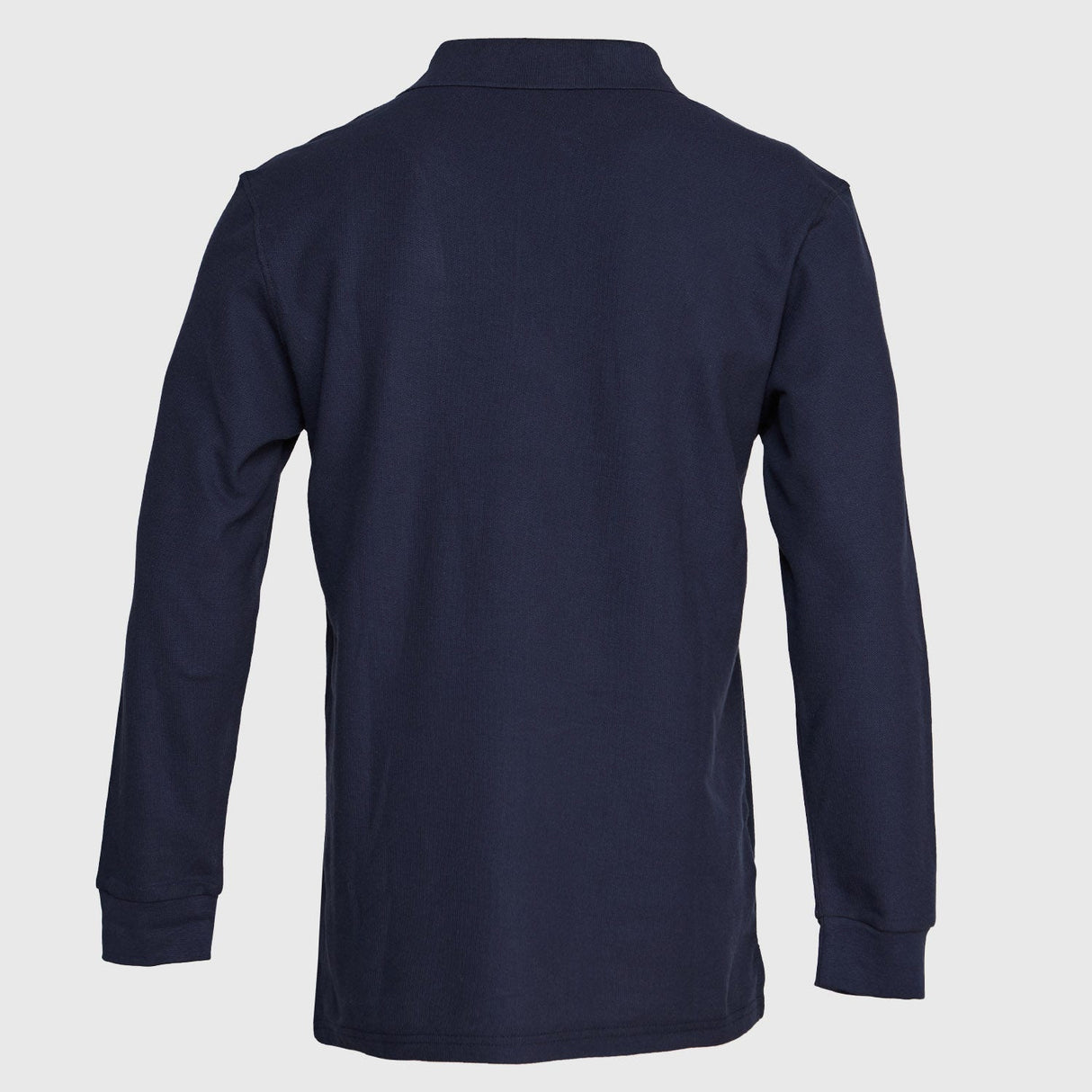 Polera Jayson Pique Manga Larga 80/20 Azul Marino