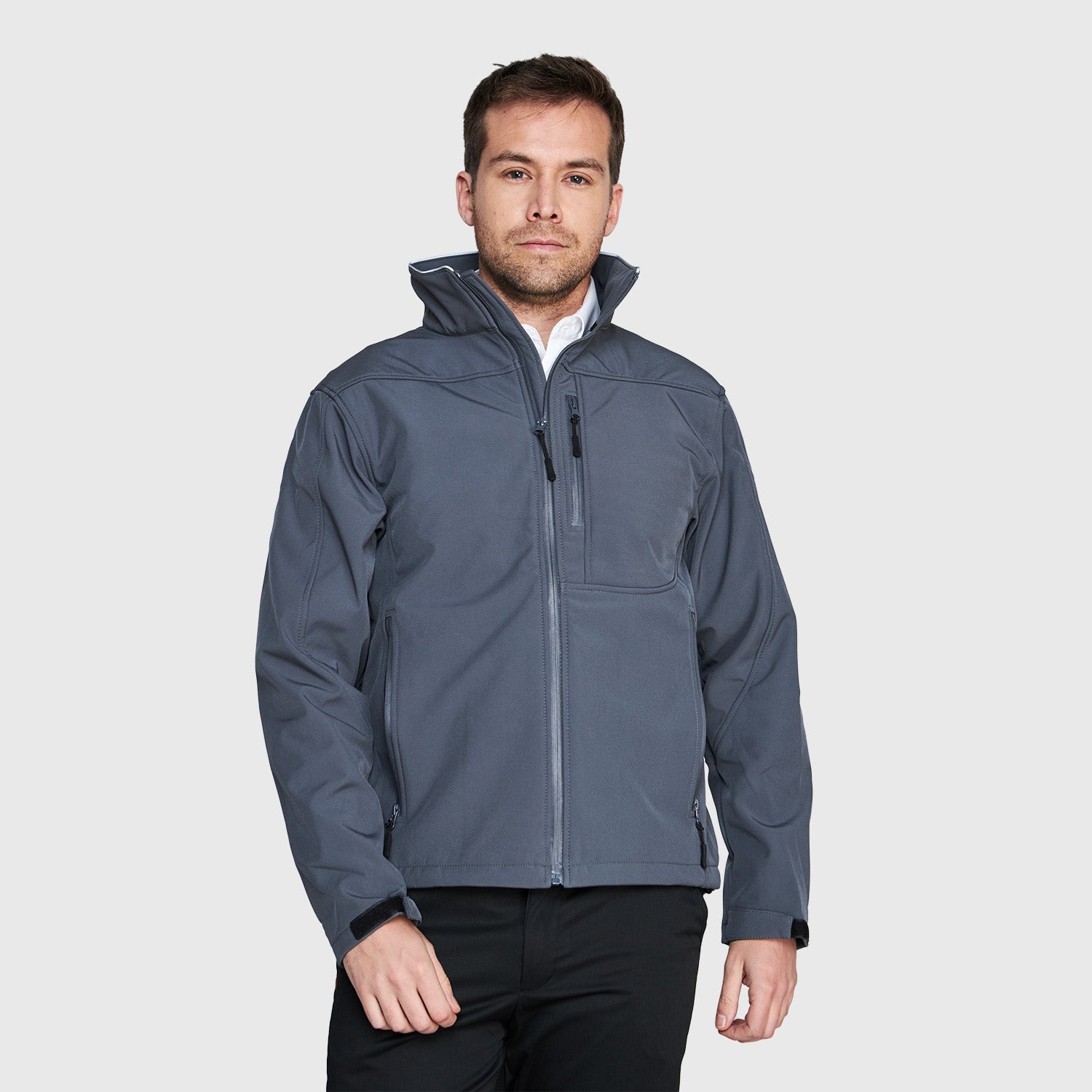 Chaqueta Jayson Softshell Tecnico Gris – Apro Seguridad Industrial