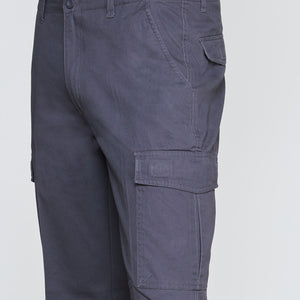 Pantalon Jayson Gabardina Cargo Algodon Gris