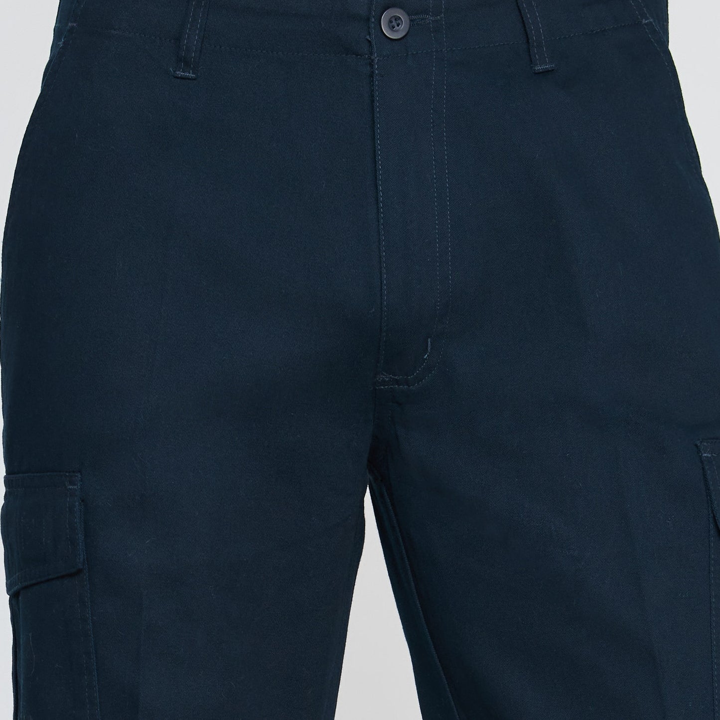 Pantalon Jayson Gabardina Cargo Algodon Azul Marino