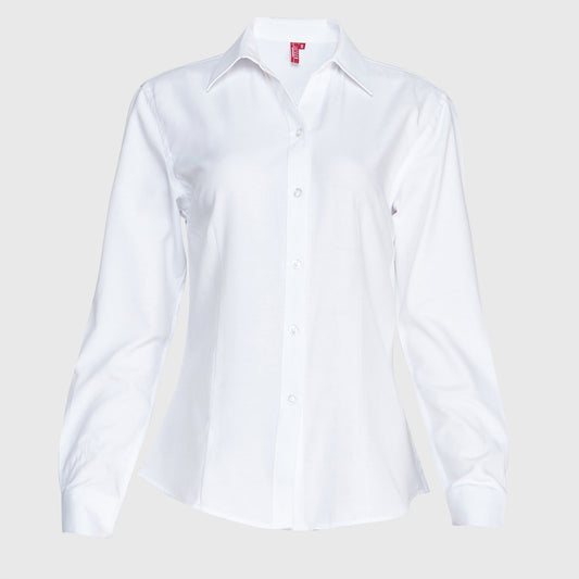 Blusa Jayson Oxf Manga Larga 60/40 Blanca