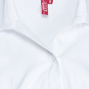 Blusa Jayson Oxf Manga Larga 60/40 Blanca