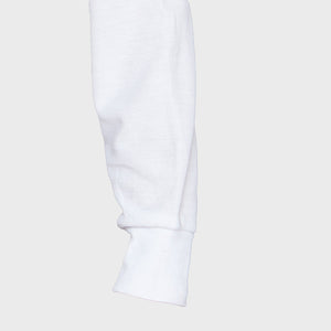 Polera Jayson Pique Manga Larga Mujer Blanca