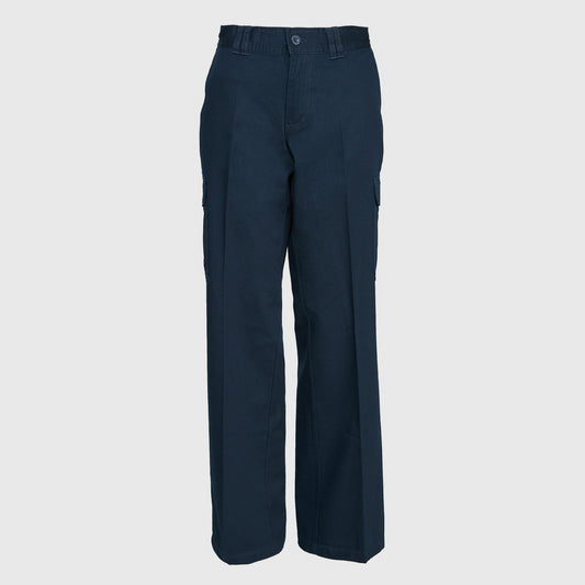 Pantalon Jayson Gabardina Algodon Mujer Azul Marino