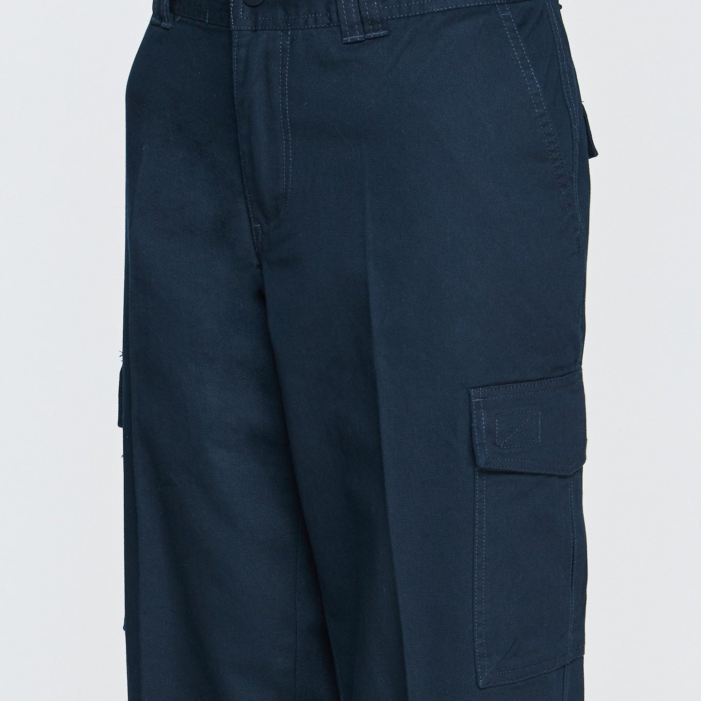 Pantalon Jayson Gabardina Algodon Mujer Azul Marino