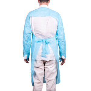 Pechera Cranberry Desechable con Mangas Y Ojal Azul