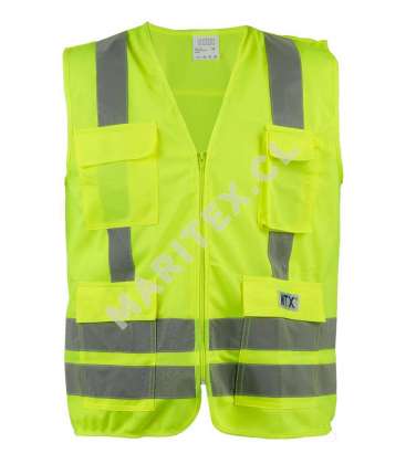 Chaleco Maritex Visioner 4 Bolsillos Supervisor Amarillo