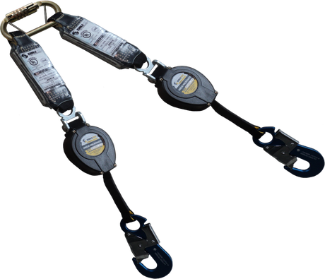 Retractil Chilesin Personal Doble Mosqueton Aluminio Simple