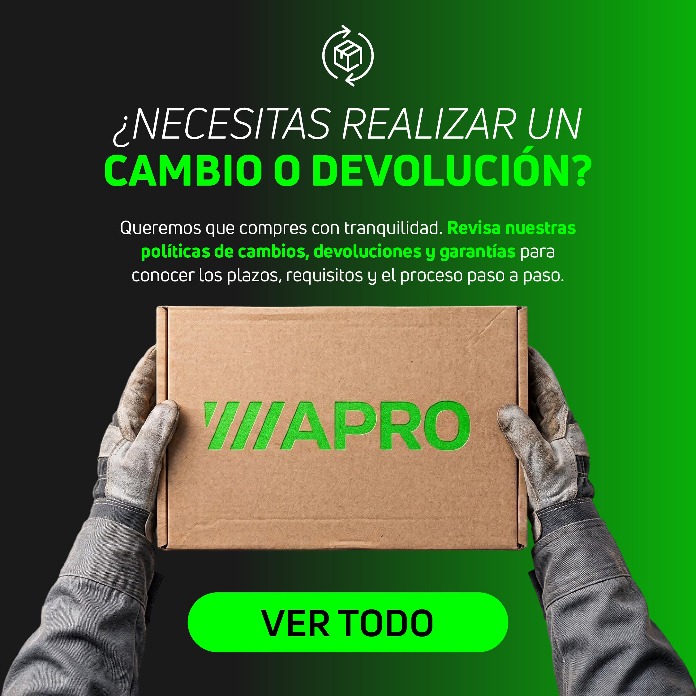Cambio y devoluciones